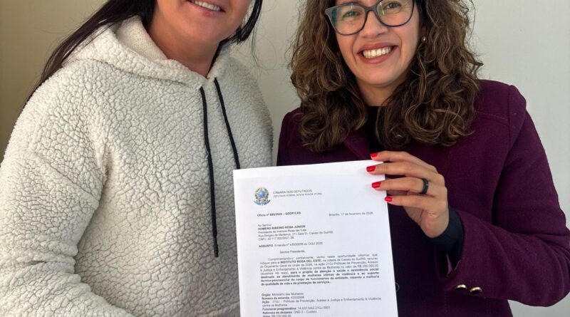 Instituto Rosa Del Este recebe 200 mil reais para ações de atendimento a mulheres vítimas de violência em Caxias do Sul