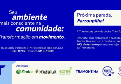 Campanha de Recolhimento de Eletrônicos contará com ação especial da Tramontina neste sábado em Farroupilha