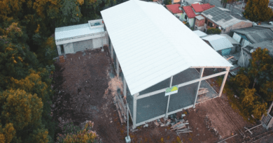Construção da quadra poliesportiva no Primeiro de Maio segue avançando em Farroupilha