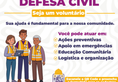 Inscrições para Cadastro de Voluntários da Defesa Civil seguem abertas em Farroupilha Inscrições para Cadastro de Voluntários da Defesa Civil seguem abertas em Farroupilha