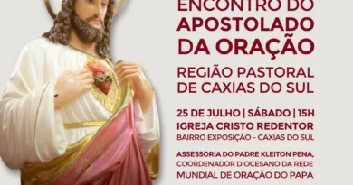 Região Pastoral de Caxias do Sul promove Encontro do Apostolado da Oração no dia 25 de julho