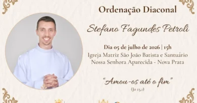 Seminarista Stefano Fagundes Petroli será ordenado diácono neste domingo, 05 de julho, em Nova Prata