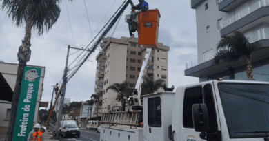 Ação de retirada de fios obsoletos ocorre nesta quinta-feira no centro de Farroupilha Ação de retirada de fios obsoletos ocorre nesta quinta-feira no centro de Farroupilha