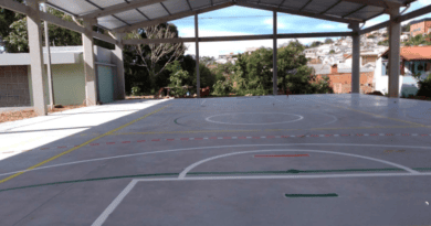 Obras da nova quadra poliesportiva do bairro Primeiro de Maio entram na fase final