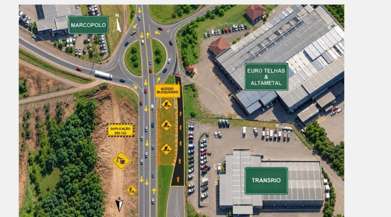 CSG inicia nesta terça-feira (27) construção de passarela no km 72,1 da ERS-122, em Caxias do Sul CSG inicia nesta terça-feira (27) construção de passarela no km 72,1 da ERS-122, em Caxias do Sul