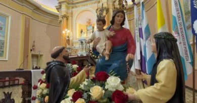 124ª Romaria e Festa de Nossa Senhora do Rosário de Pompeia reúne fiéis em Pinto Bandeira